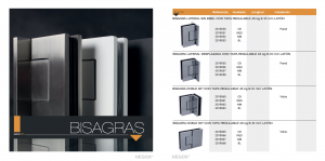 bisagras con tapa regulables hegox ba