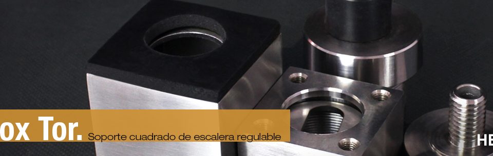 Hegox Tor. Soporte cuadrado de escalera regulable