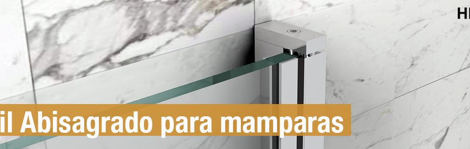 Perfil abisagrado para mampara. Hegox