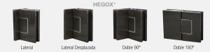 Bisagras hidráulicas con tornillería oculta Hegox