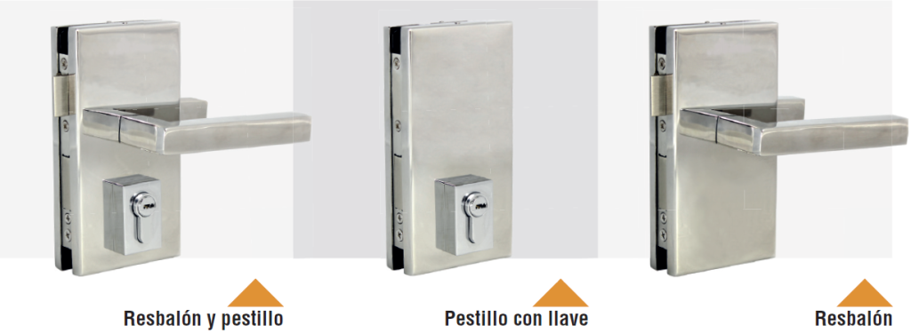 Cerraduras para puertas de vidrio Hegox