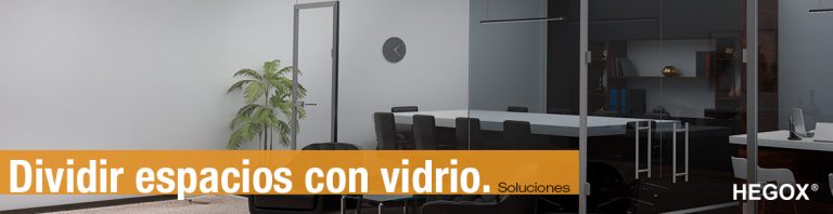 dividir espacios con vidrio