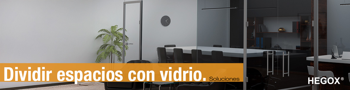 dividir espacios con vidrio