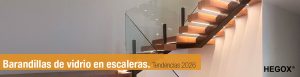 Barandillas de vidrio en escaleras
