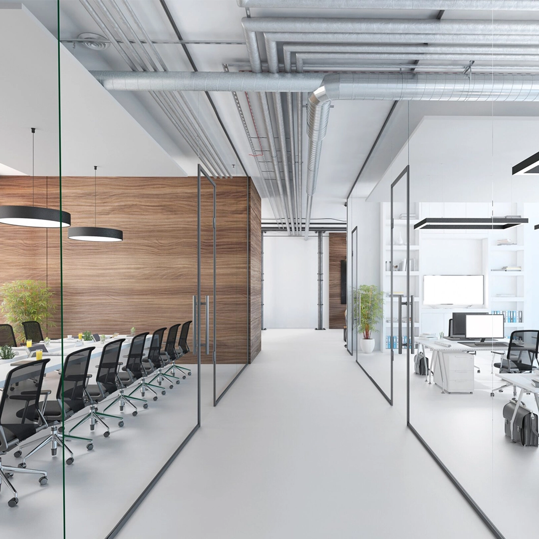 Perfil de aluminio Hegox Pro para cerramiento de vidrio fijo