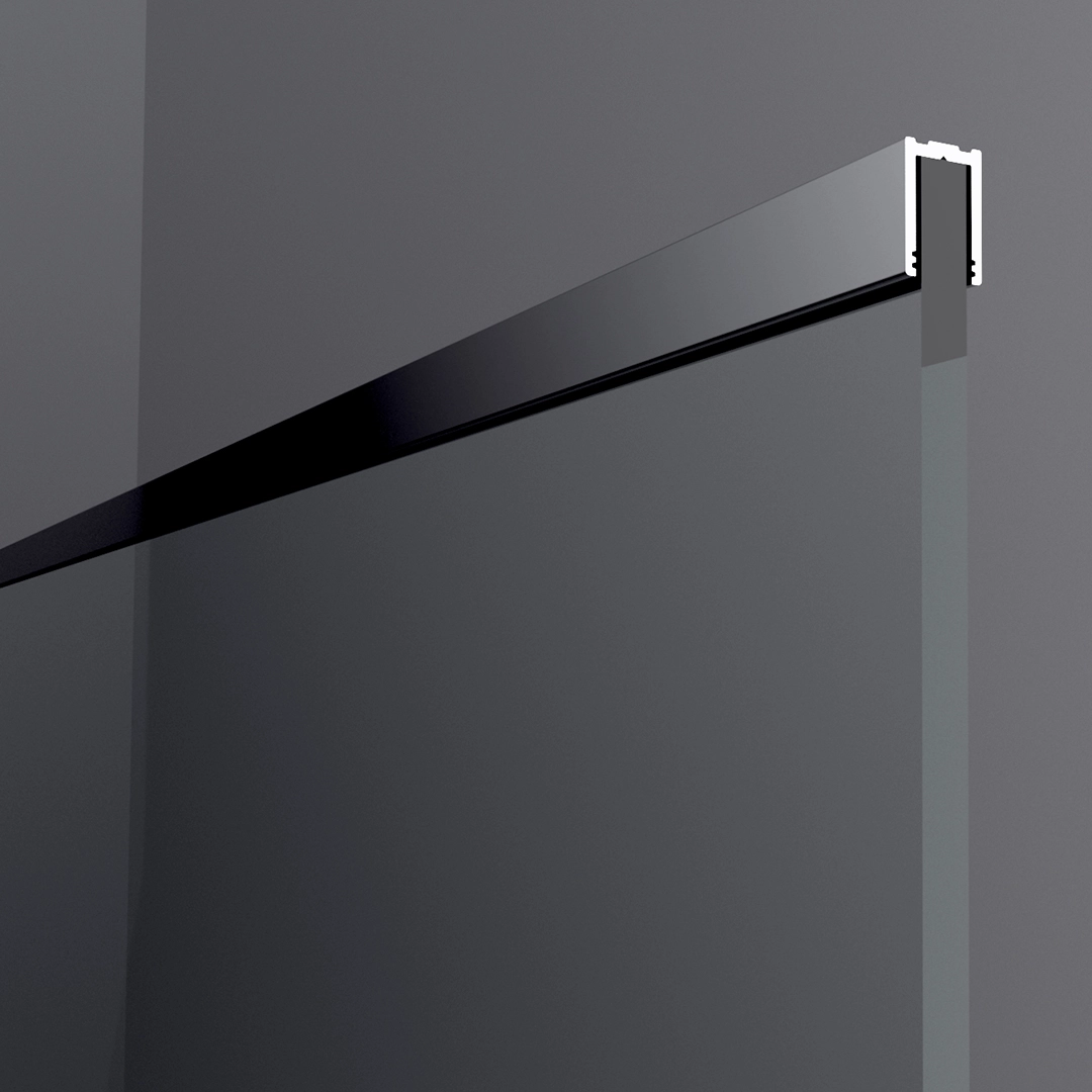 Perfil de aluminio Hegox Pro para cerramiento de vidrio fijo