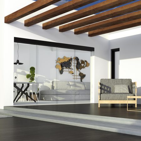 corredera exterior cuatro hojas. Hegox